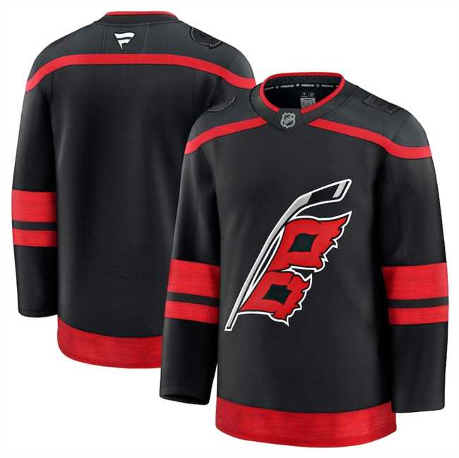 Mens Carolina Hurricanes Blank Black 2024-25 Home Stitched Hockey Jersey Dzhi